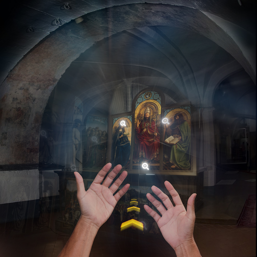 Travel through the crypt and experience the eventful history of the cathedral and the Mystic Lamb