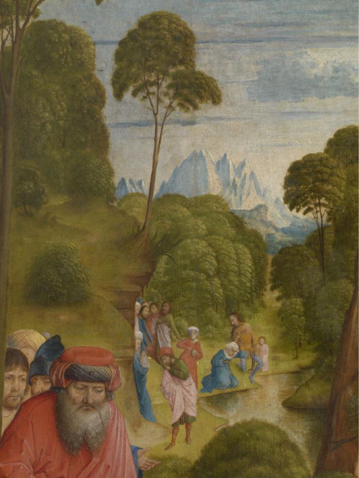 Justus van Gent, Calvarietriptiek<br/>Bron: Sint-Baafskathedraal Gent, www.artinflanders.be, een initiatief van meemoo, foto Hugo Maertens